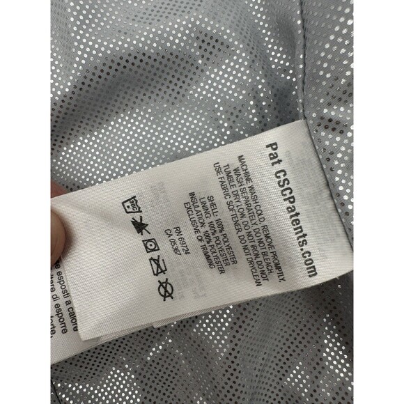 Columbia Women Sleeveless Long Thermo‎ Vest Silver Thermo Lined Small 10 years - Picture 6 of 9